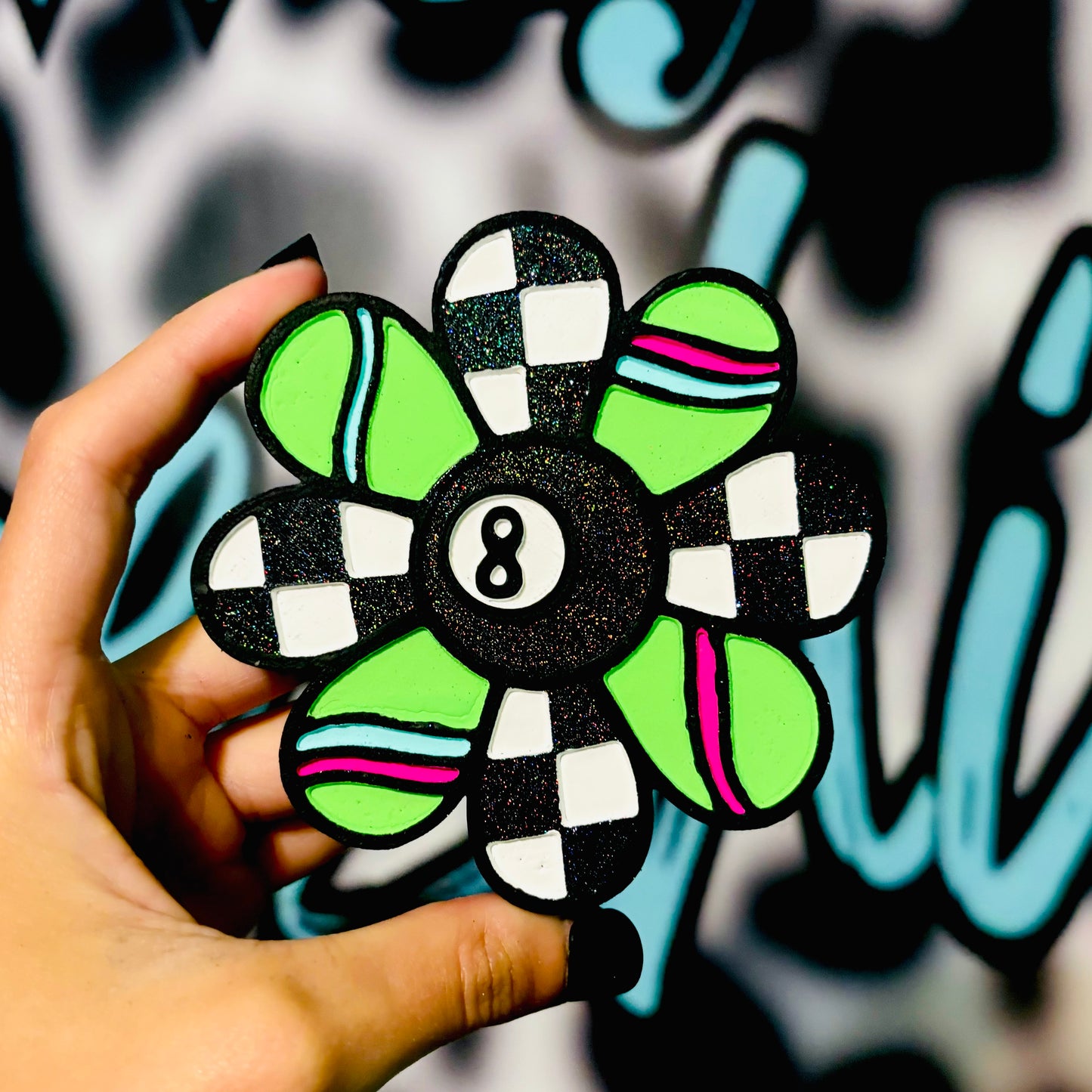 Groovy 8 ball Flower