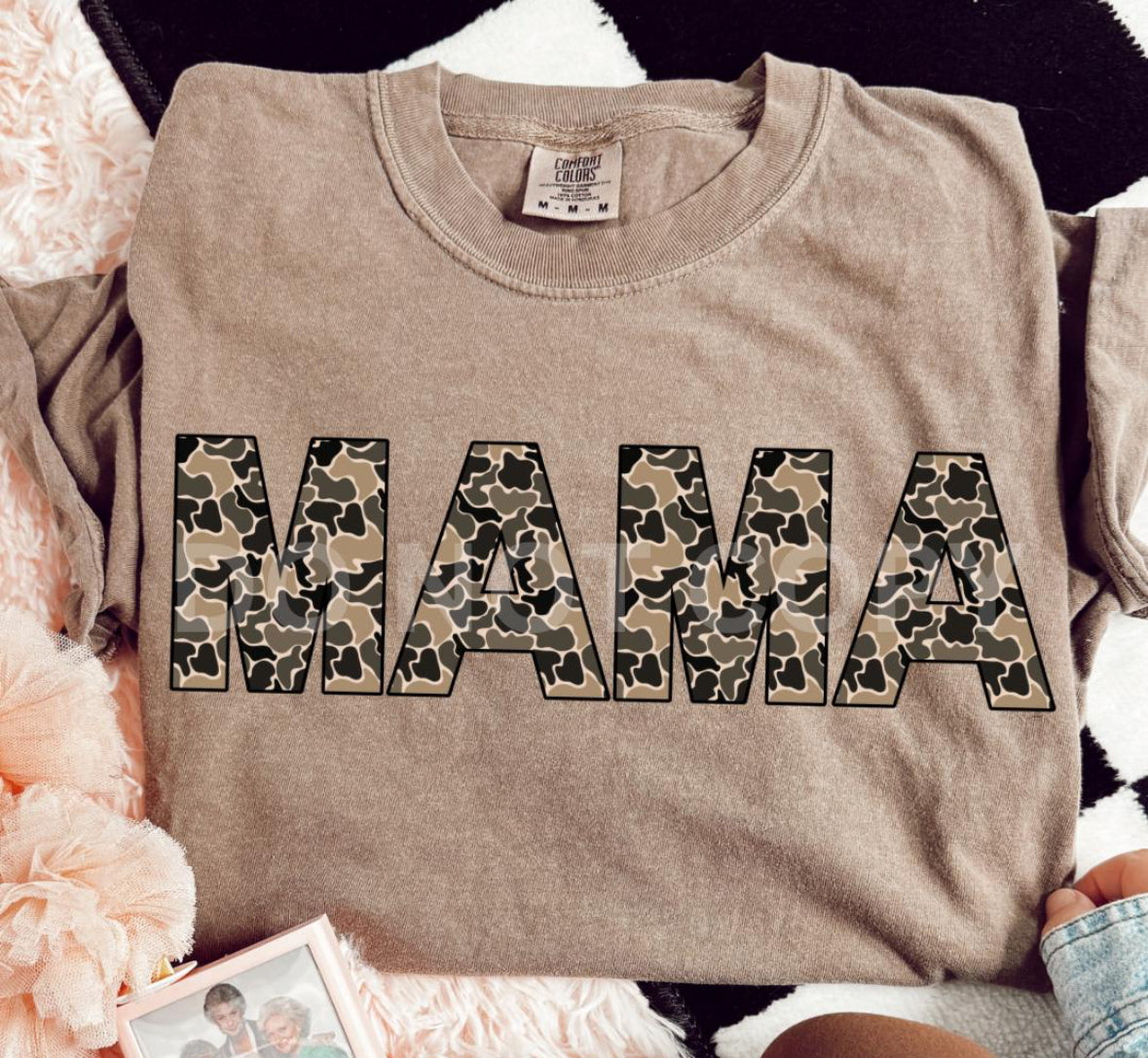 Duck Camo Mama Tee