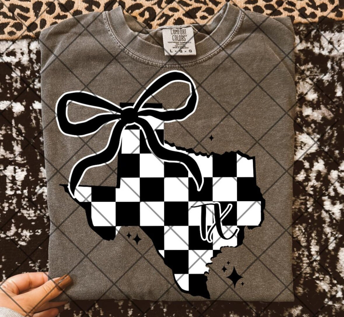 Checkered Texas Tee