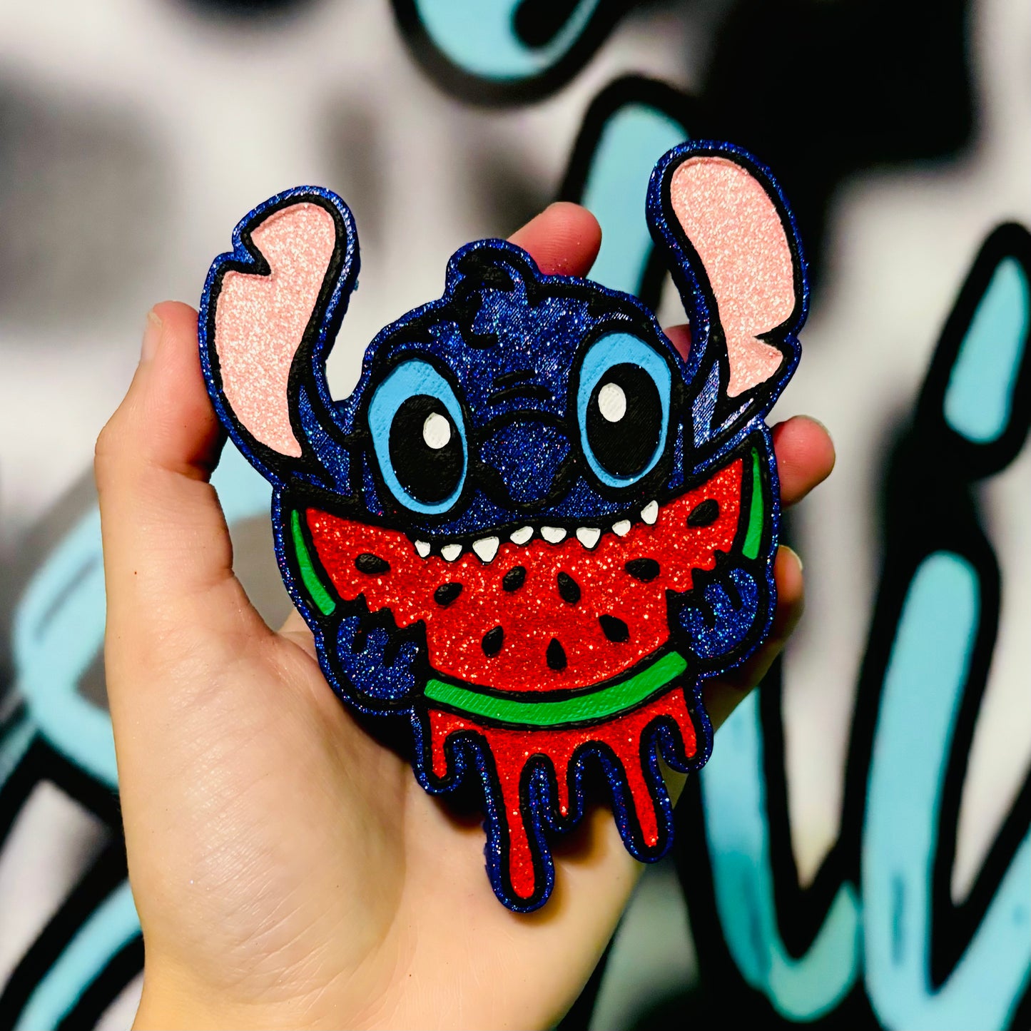 Blue Alien w/ Watermelon