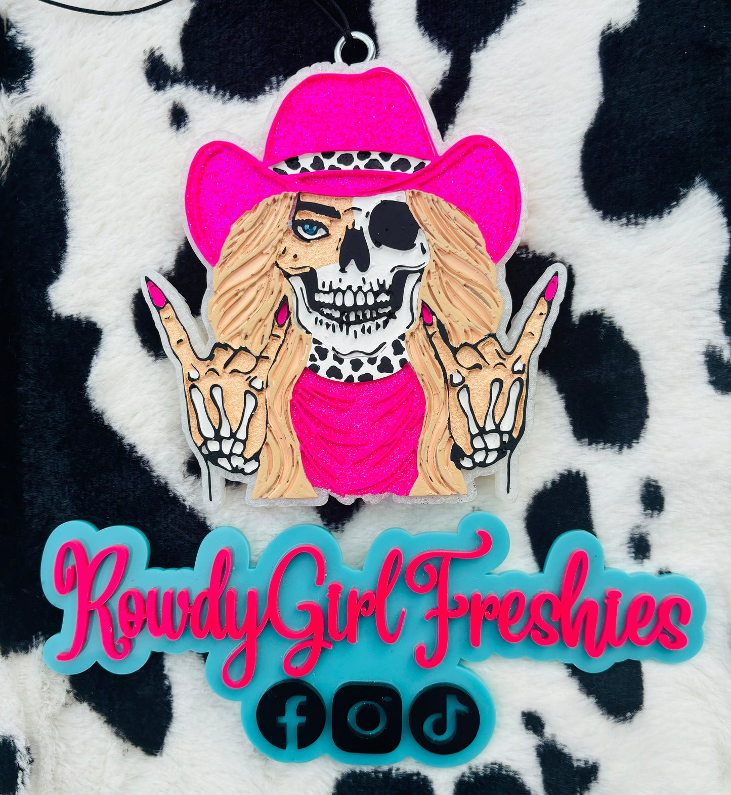 Pink Skelly Cowgirl