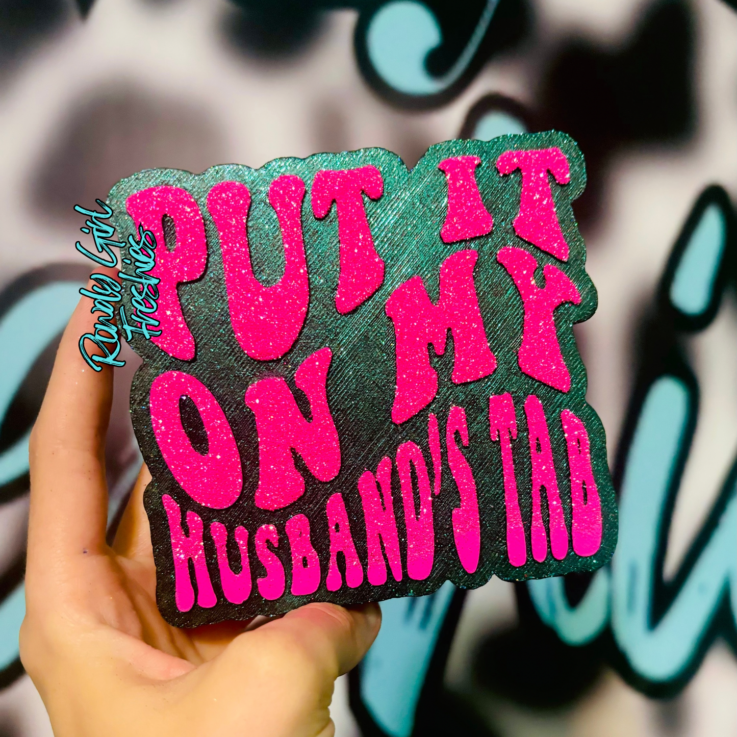 Put it on my husbands tab