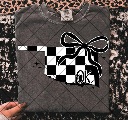 Checkered Oklahoma Tee