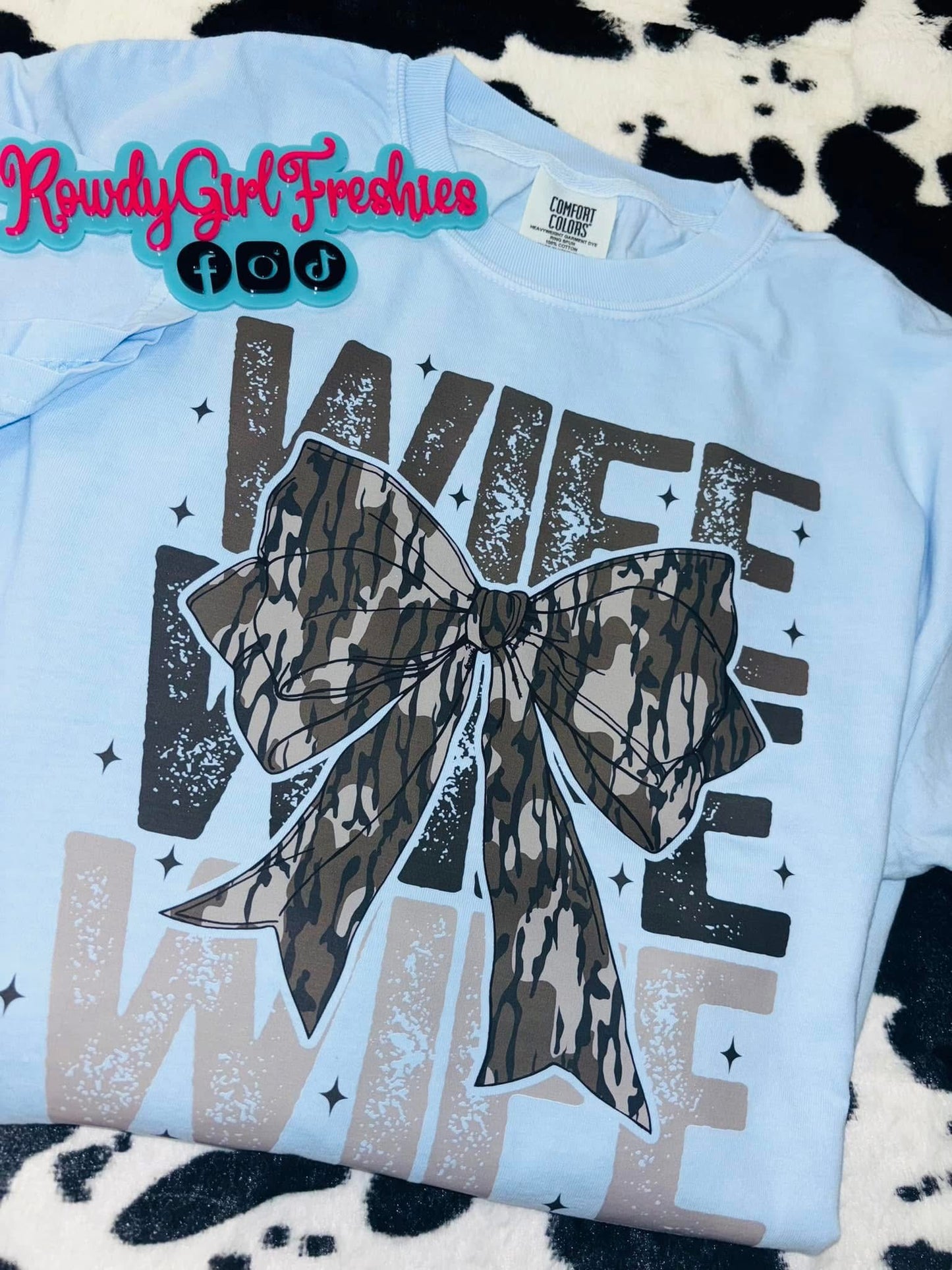 Camo Wife Tee|Sweatshirt