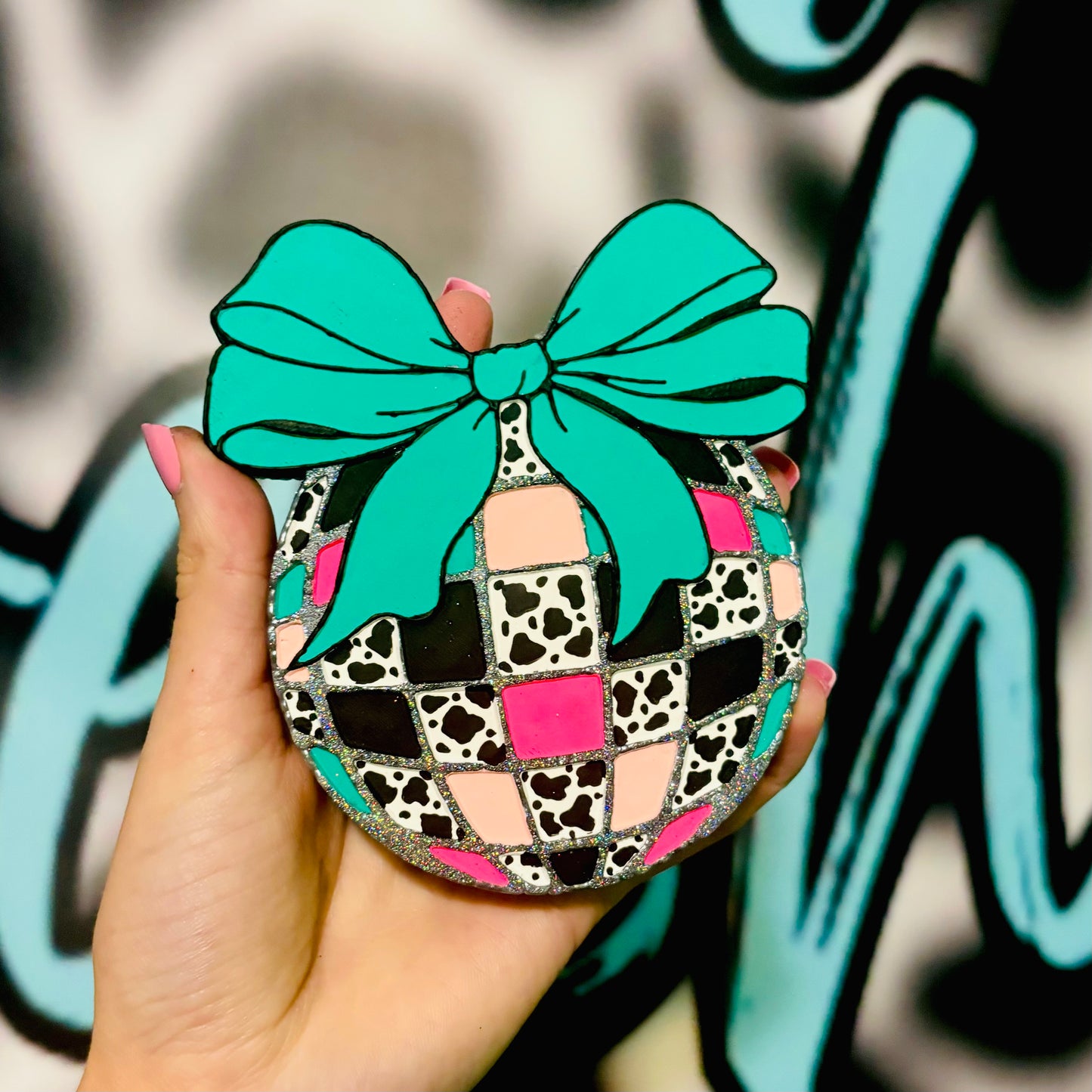 Disco Ball w/ Bow