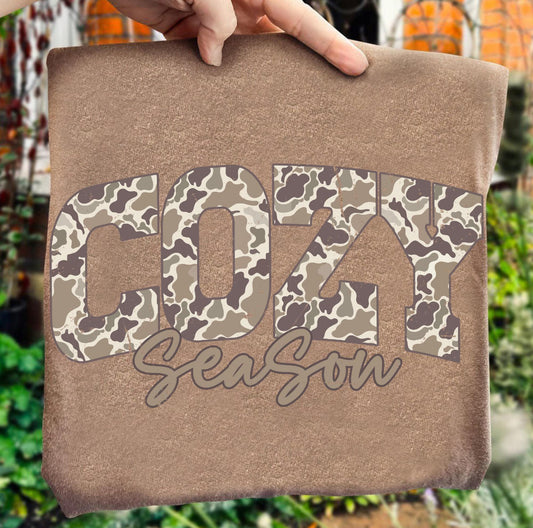Camo Cozy Season Tee/Sweatshirt