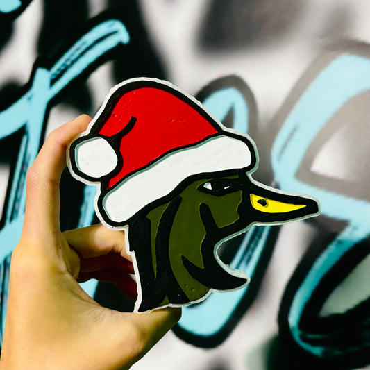 Mallard with a Santa Hat