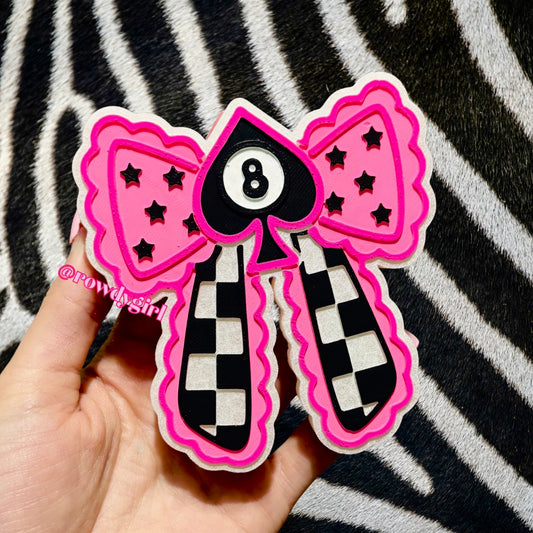 8 ball spade Bow