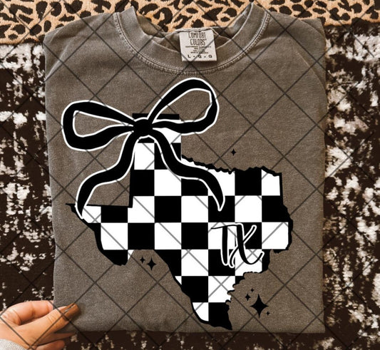 Checkered Texas Tee