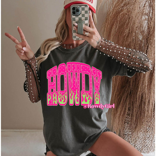 Howdy Flames Tee/Sweatshirt