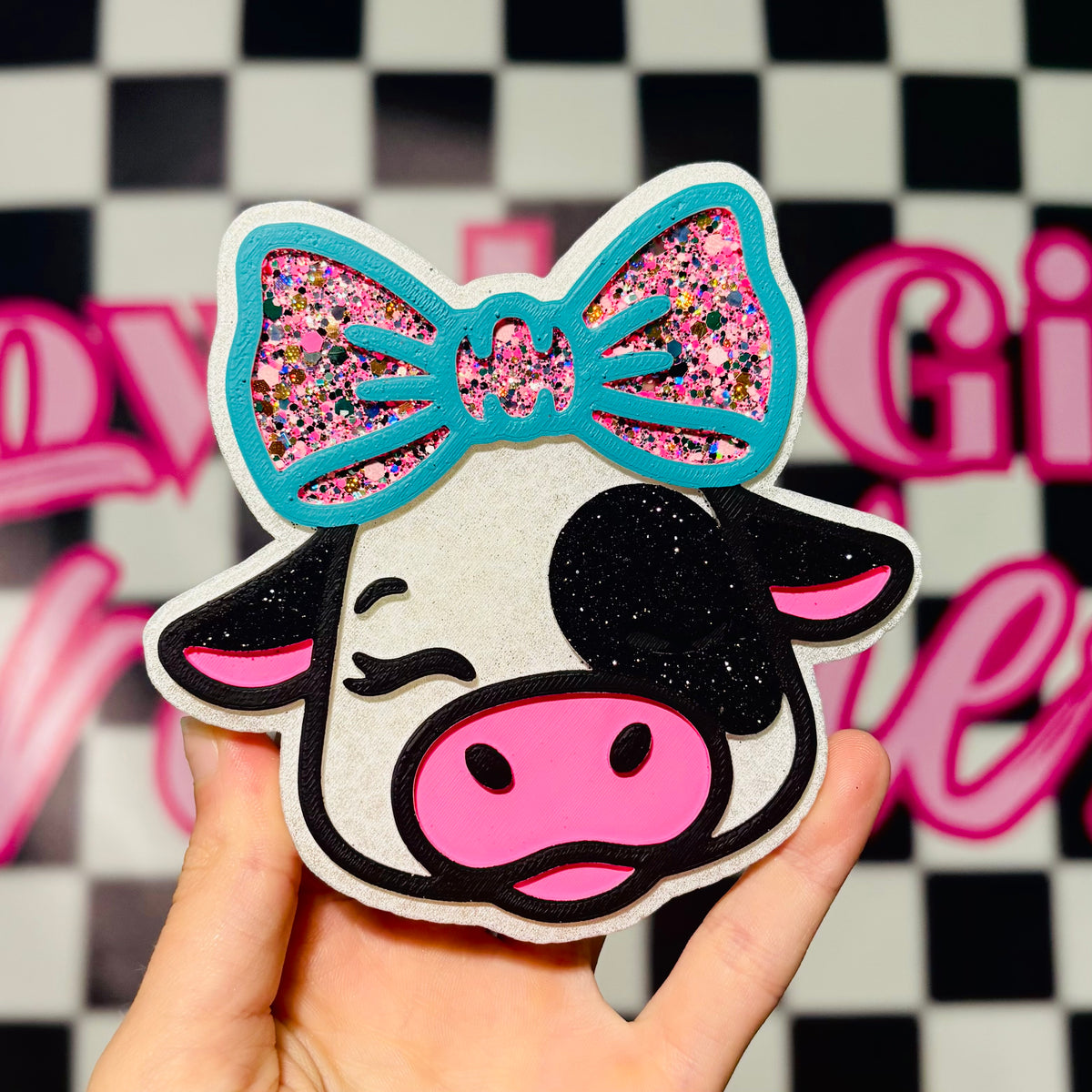 Cow with a Bow