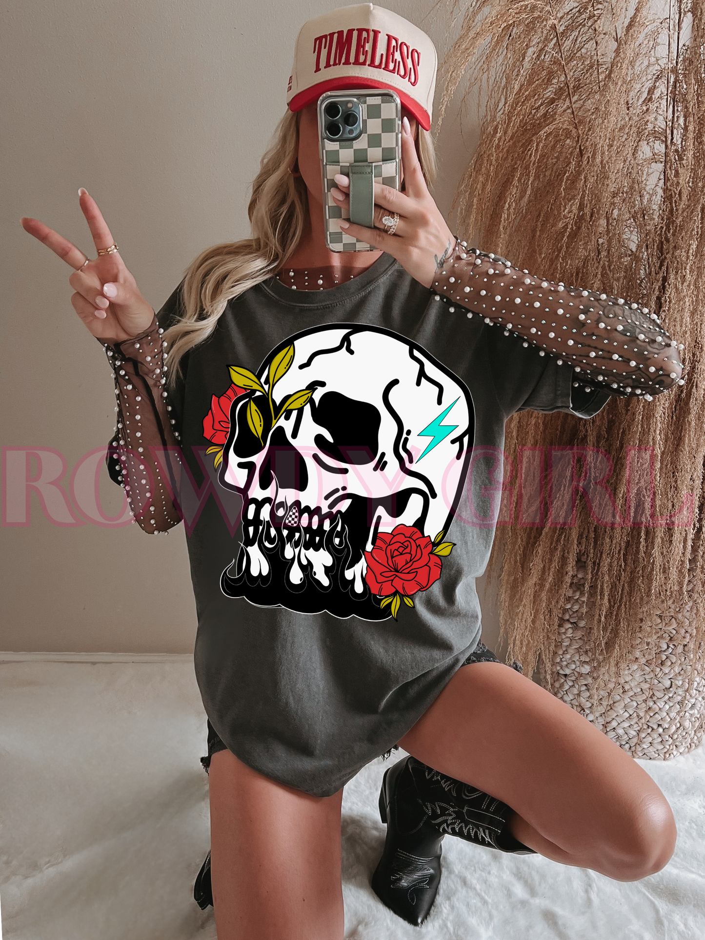 Rose Skull Tee/Sweatshirt