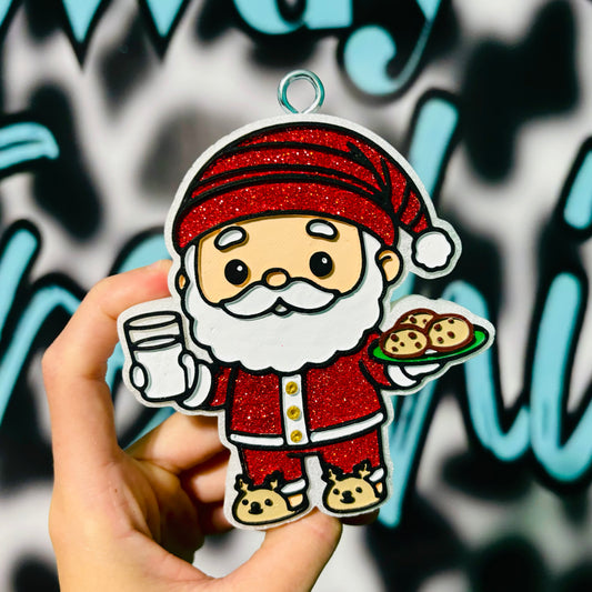 Santa w/ milk & cookies