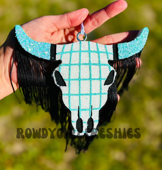 Tiffany Bull Skull (FRINGE NOT INCLUDED)