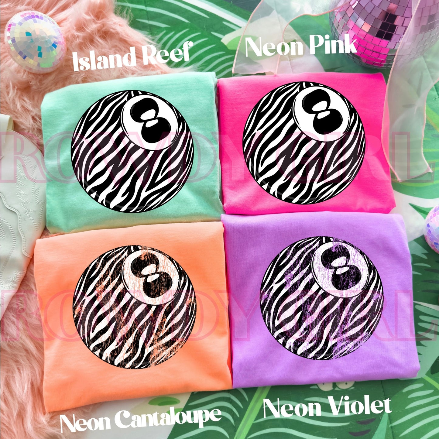 Zebra 8 Ball Tee/Sweatshirt