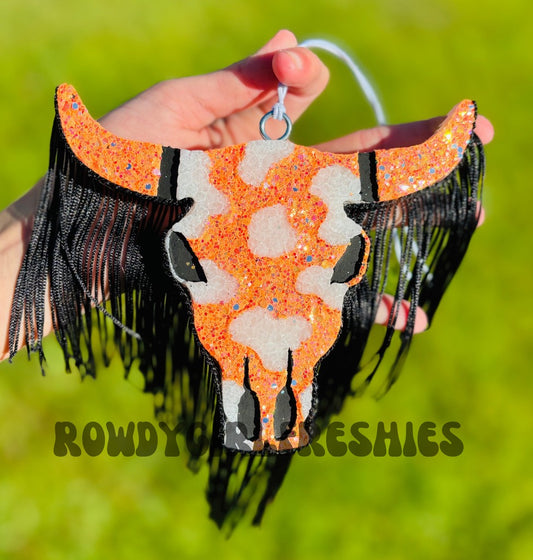 Tequila Sunrise Bull Skull (FRINGE NOT INCLUDED)